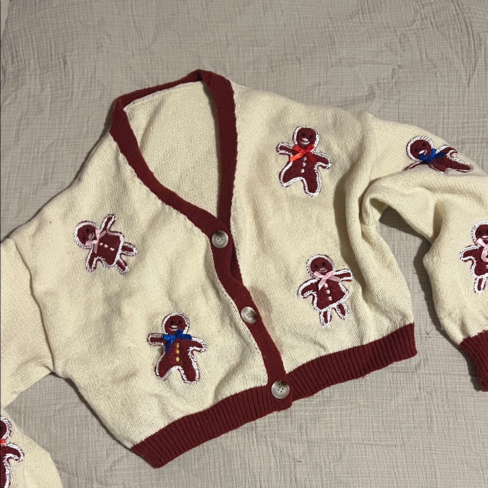 Christmas Gingerbread Cardigan